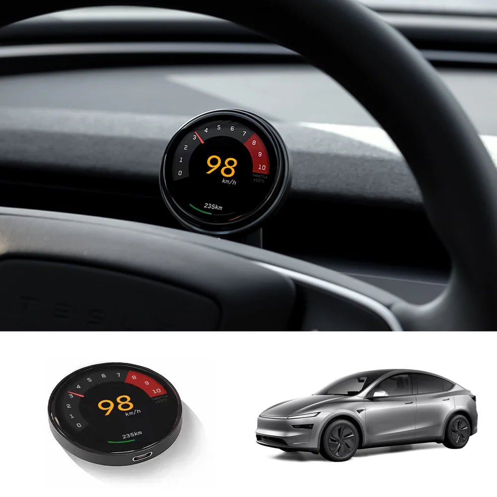 Smart Dashboard Gauge Display – Mini HUD for Tesla Model 3/Y (2017+) - T-Launch