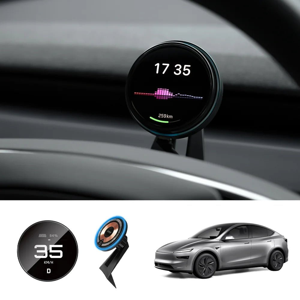 Smart Dashboard Gauge Display – Mini HUD for Tesla Model 3/Y (2017+) - T-Launch