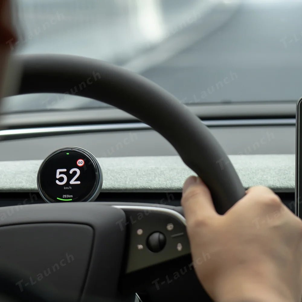 Smart Dashboard Gauge Display – Mini HUD for Tesla Model 3/Y (2017+) - T-Launch