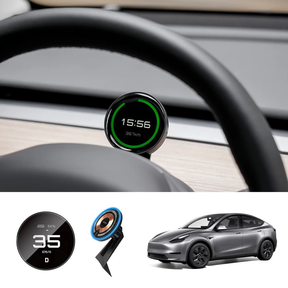 Smart Dashboard Gauge Display – Mini HUD for Tesla Model 3/Y (2017+) - T-Launch