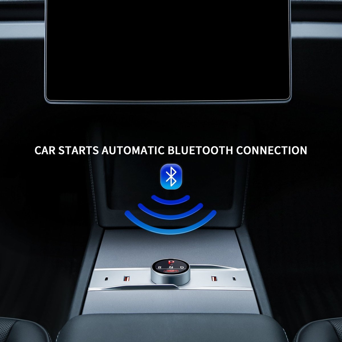 Smart Rotating Gear Shift Dock USB Hub for Tesla Model Y Juniper 2025 - T-Launch