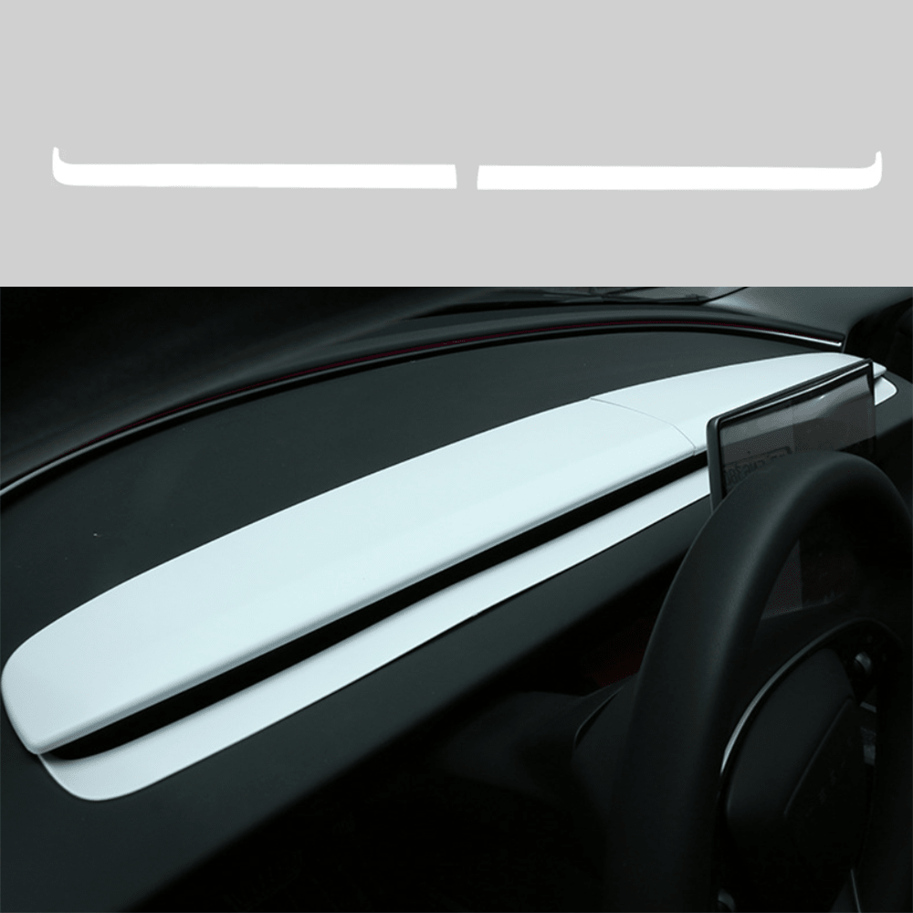 Split Dashboard Cover & Dashboard Air Outlet Cover (Carbon Fiber Pattern ABS) for Tesla Model 3 Highland 2024+ - T-Launch
