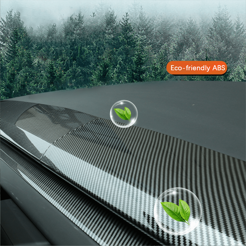 Split Dashboard Cover & Dashboard Air Outlet Cover (Carbon Fiber Pattern ABS) for Tesla Model 3 Highland 2024+ - T-Launch