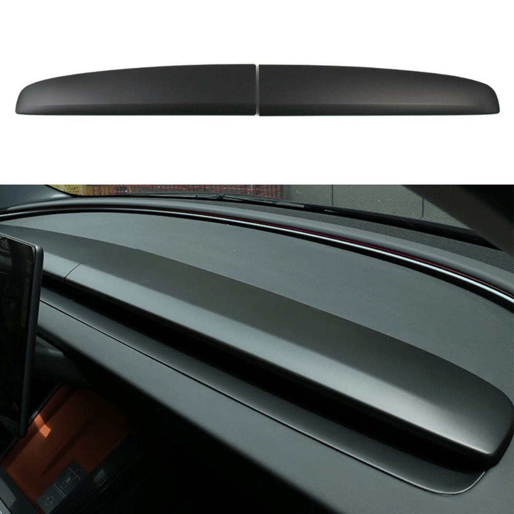 Split Dashboard Cover & Dashboard Air Outlet Cover (Carbon Fiber Pattern ABS) for Tesla Model 3 Highland 2024+ - T-Launch