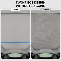 Split Nano Ice Crystal Glass Roof Sunshade for Tesla Model Y Juniper 2025+ - T-Launch