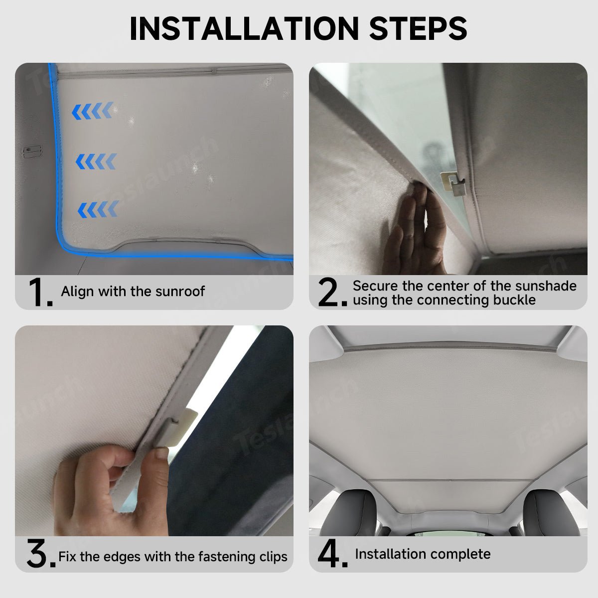 Split Nano Ice Crystal Glass Roof Sunshade for Tesla Model Y Juniper 2025+ - T-Launch