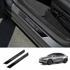 Stainless Steel Door Sill Protection Covers for Tesla Model Y Juniper 2025+ - T-Launch