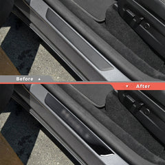 Stainless Steel Door Sill Protection Covers for Tesla Model Y Juniper 2025+ - T-Launch