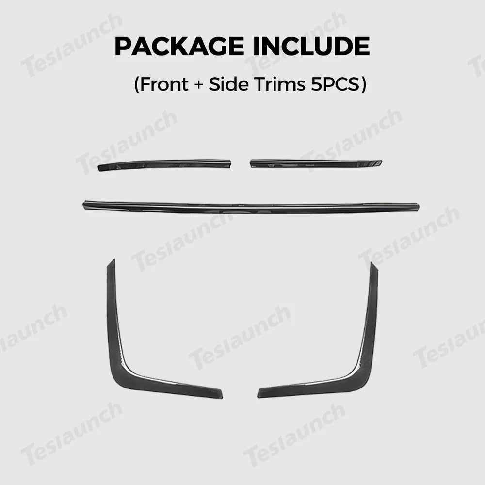 Stainless Steel Front & Rear Bumper Protector Trim for Tesla Model Y Juniper 2025+ - T-Launch