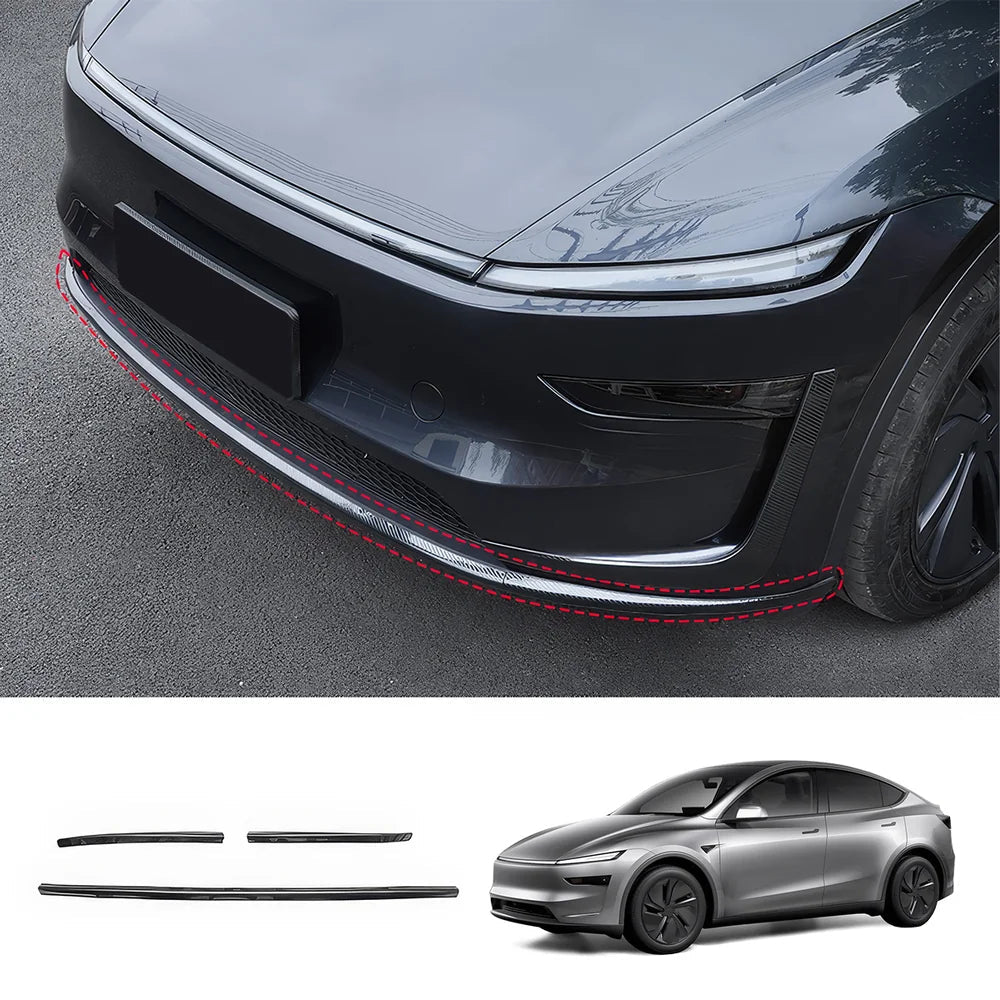 Stainless Steel Front & Rear Bumper Protector Trim for Tesla Model Y Juniper 2025+ - T-Launch