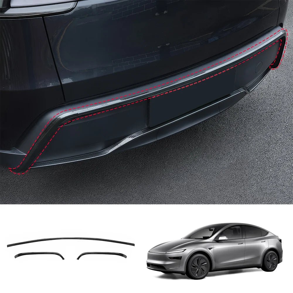 Stainless Steel Front & Rear Bumper Protector Trim for Tesla Model Y Juniper 2025+ - T-Launch