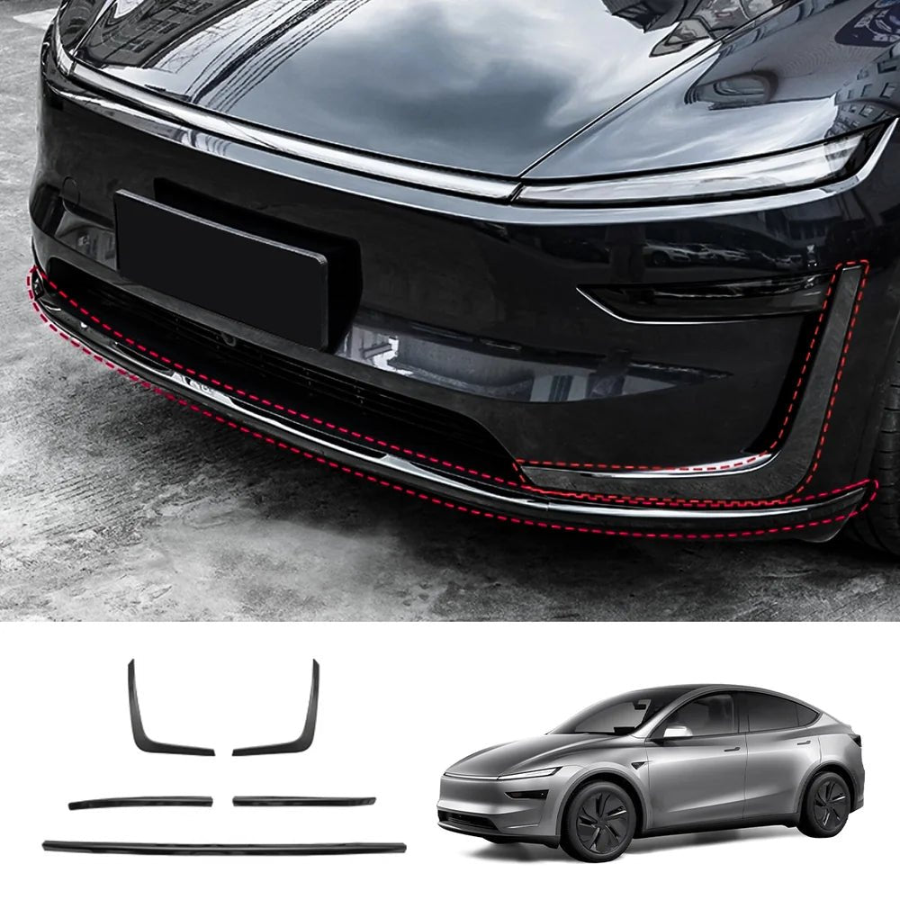 Stainless Steel Front & Rear Bumper Protector Trim for Tesla Model Y Juniper 2025+ - T-Launch