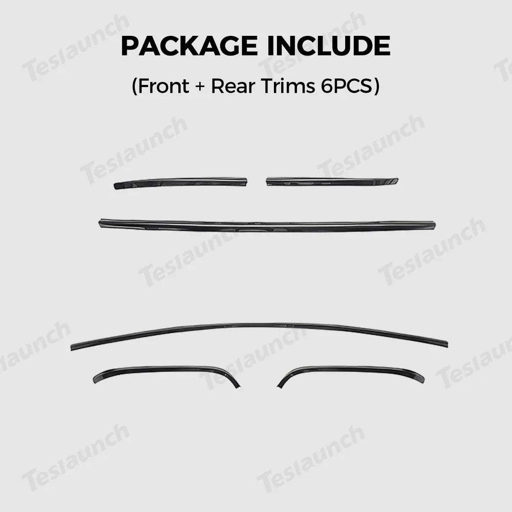 Stainless Steel Front & Rear Bumper Protector Trim for Tesla Model Y Juniper 2025+ - T-Launch