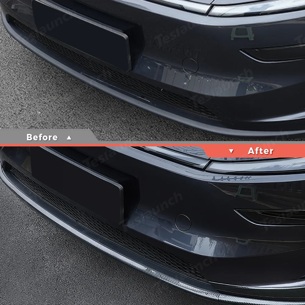 Stainless Steel Front & Rear Bumper Protector Trim for Tesla Model Y Juniper 2025+ - T-Launch