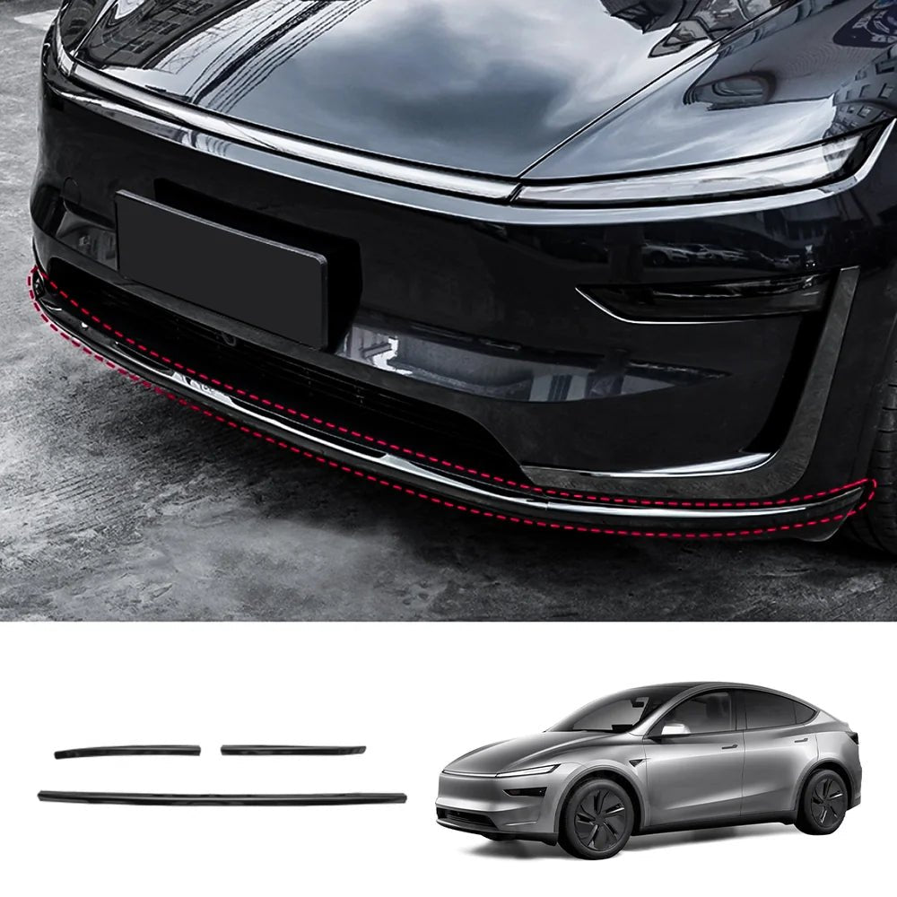 Stainless Steel Front & Rear Bumper Protector Trim for Tesla Model Y Juniper 2025+ - T-Launch