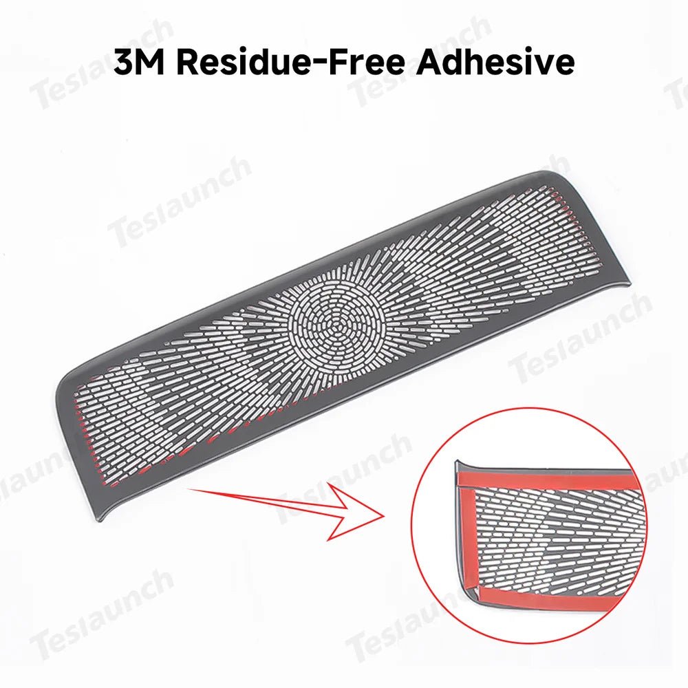 Stainless Steel Rear Console Vent Cover for Tesla Model Y Juniper 2025+ - T-Launch