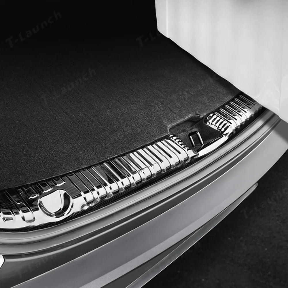 Stainless Steel Rear Trunk Sill Protector for Tesla Model Y Juniper 2025+ - T-Launch