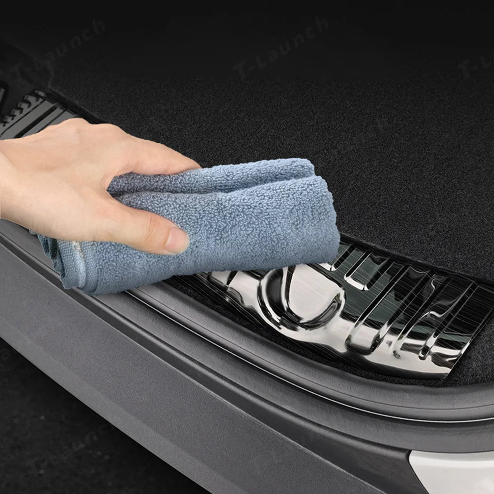 Stainless Steel Rear Trunk Sill Protector for Tesla Model Y Juniper 2025+ - T-Launch