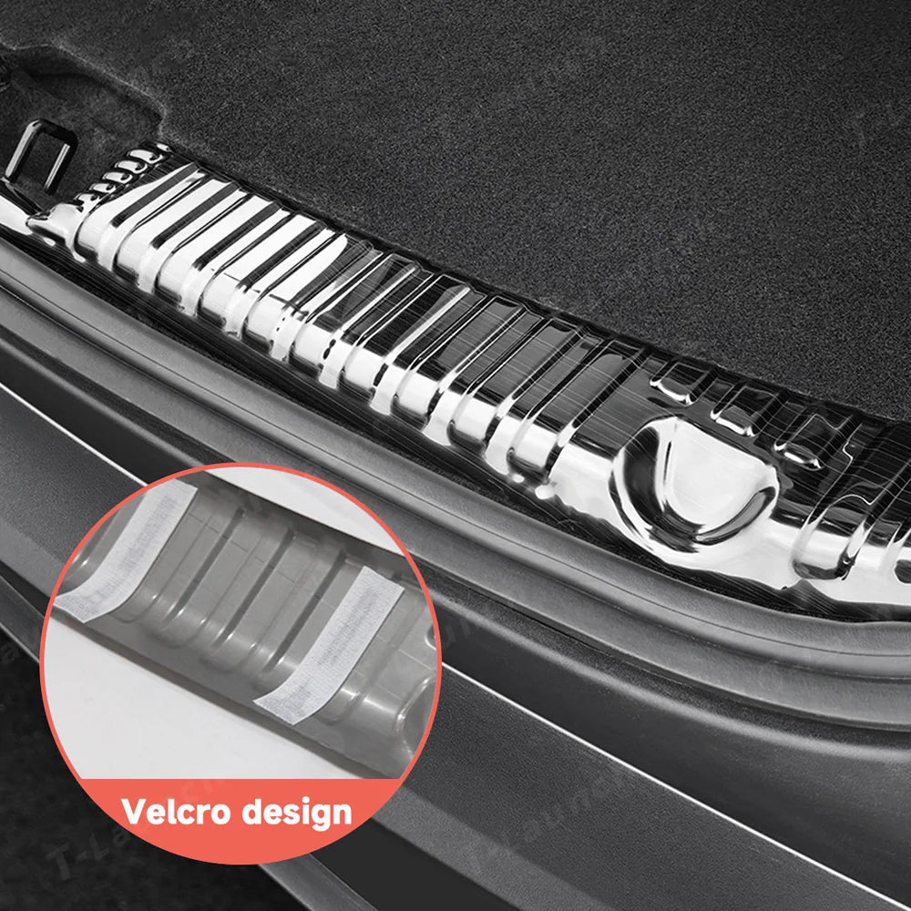 Stainless Steel Rear Trunk Sill Protector for Tesla Model Y Juniper 2025+ - T-Launch