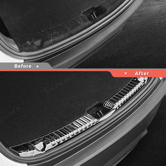 Stainless Steel Rear Trunk Sill Protector for Tesla Model Y Juniper 2025+ - T-Launch
