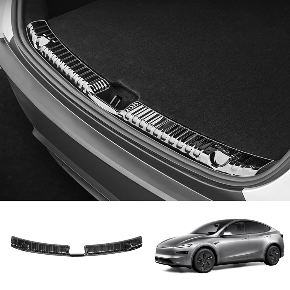 Stainless Steel Rear Trunk Sill Protector for Tesla Model Y Juniper 2025+ - T-Launch