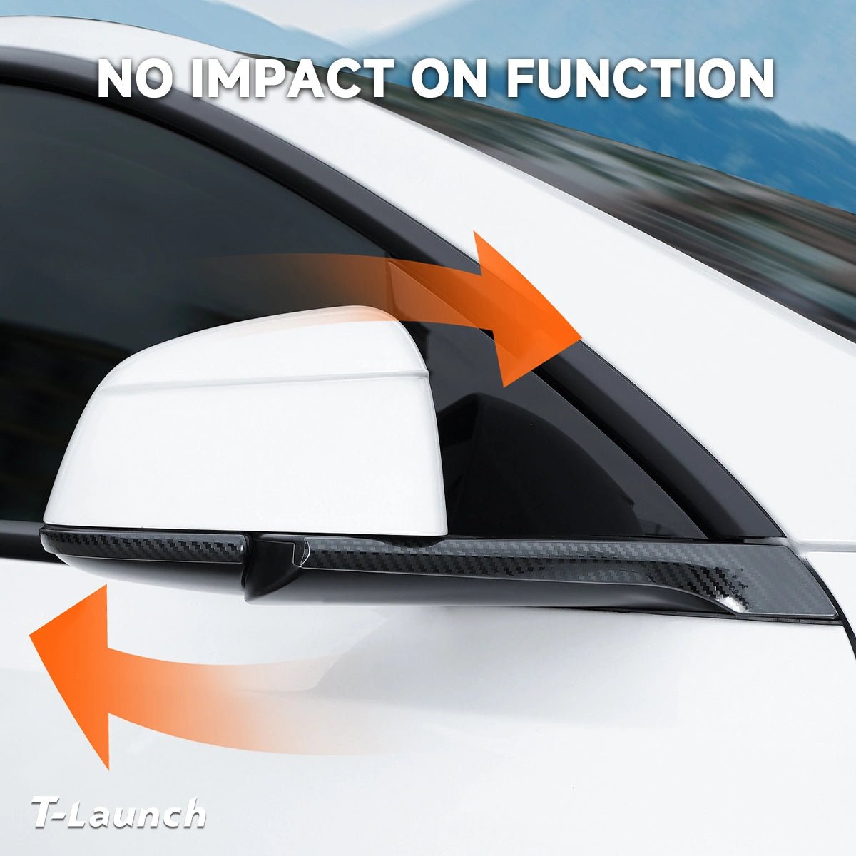 Stainless Steel Side Mirror Anti-Scratch Edge Protector Trim for Tesla Model Y Juniper 2025+/Model Y L 2026+ - T-Launch