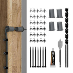 Starlink Cable Routing Kit with Wall Pass-Through Grommet – 1" Drill Bit Included for Gen 2/3 Dish & Mini Ethernet - T-Launch