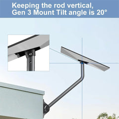 Starlink Gen 3 Roof Mount – 26" Adjustable Aluminum Bracket - T-Launch