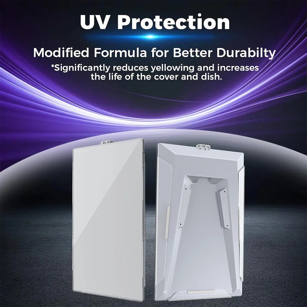 Starlink High Performance Dish Hail Protection Cover – Heavy-Duty PC Shield - T-Launch