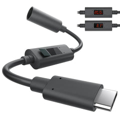 Starlink Mini PD USB-C to DC Female Adapter with Digital Display (Volt/Amp) - T-Launch