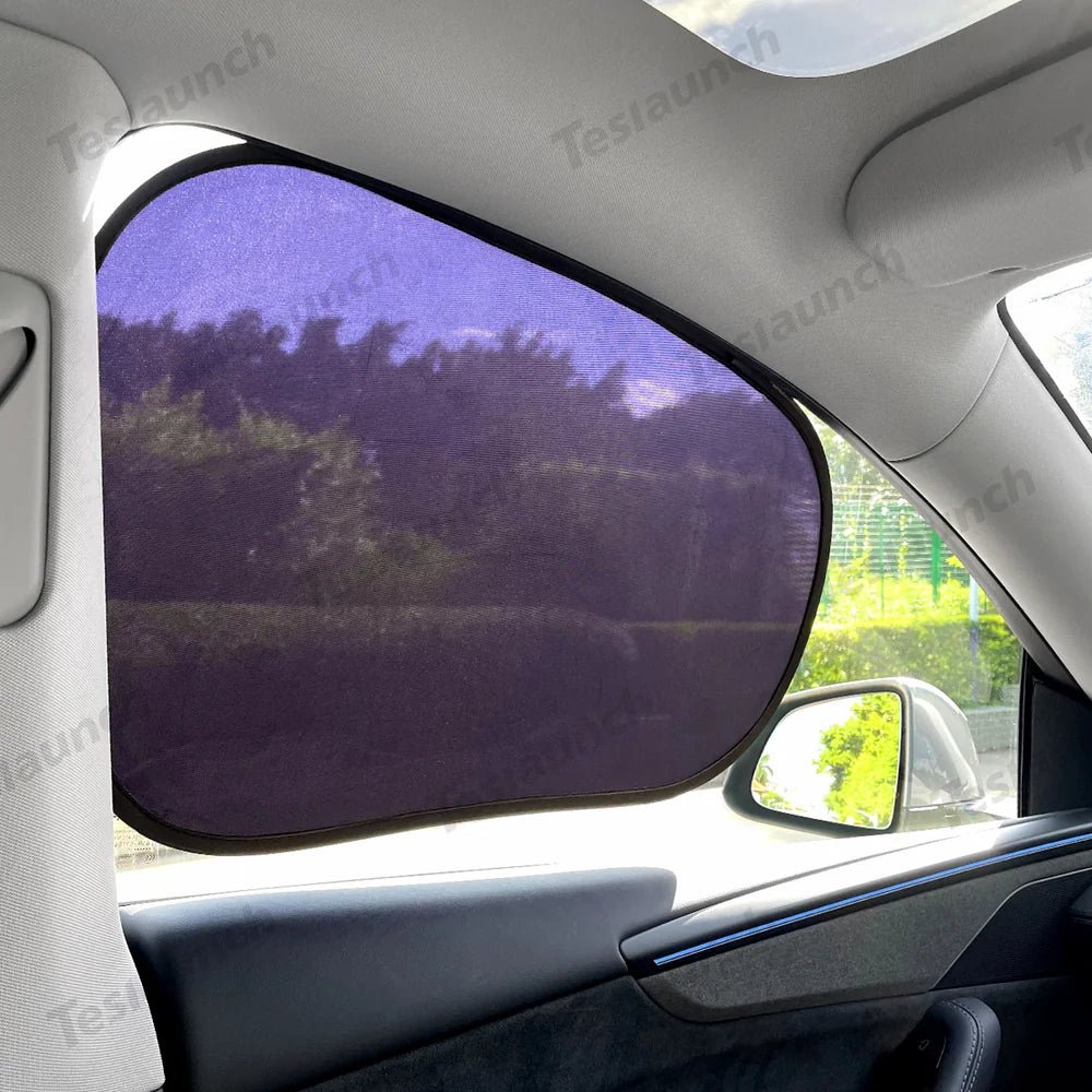 Static Cling Mesh Insulated Side Window Sunshade For Tesla Model 3 - T-Launch