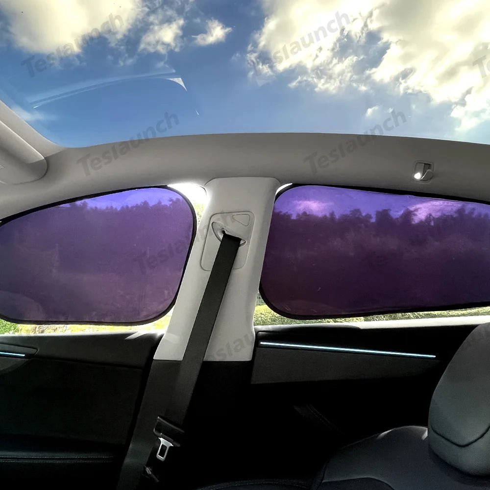 Static Cling Mesh Insulated Side Window Sunshade For Tesla Model 3 - T-Launch