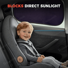 Static Cling Mesh Insulated Side Window Sunshade For Tesla Model 3/Y - T-Launch