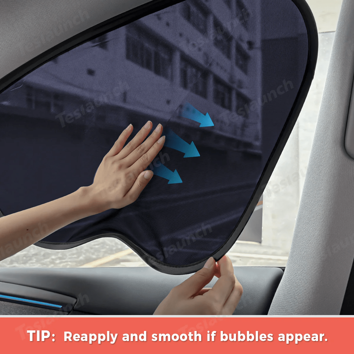 Static Cling Mesh Insulated Side Window Sunshade For Tesla Model 3/Y - T-Launch