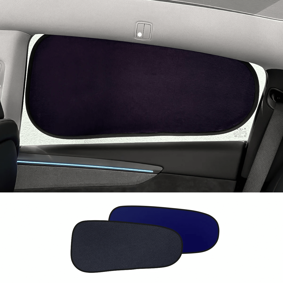 Static Cling Mesh Insulated Side Window Sunshade For Tesla Model 3/Y - T-Launch