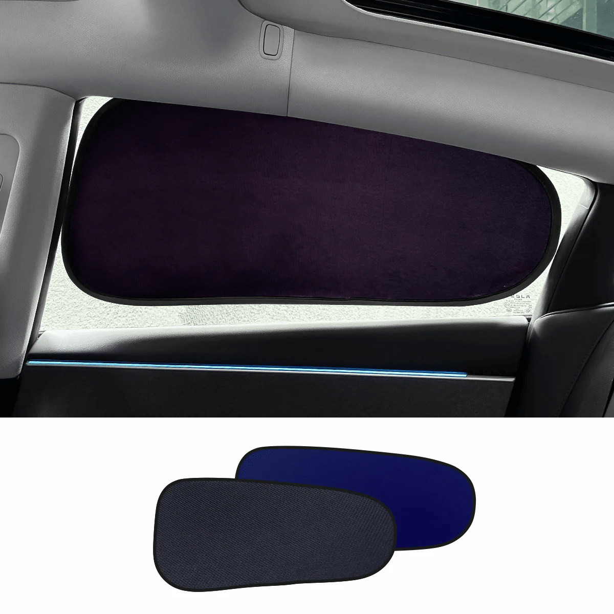 Static Cling Mesh Insulated Side Window Sunshade For Tesla Model 3/Y - T-Launch