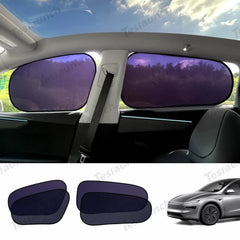 Static Cling Mesh Insulated Side Window Sunshade For Tesla Model Y - T-Launch