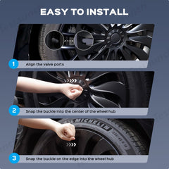 Storm Style Full Cover Wheel Hubcap For Tesla 2024+ Model 3 Highland 18-inch Wheels (4PCS) - T-Launch