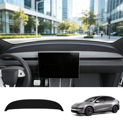 Suede Dashboard Sunshade & Anti-Glare Mat for Tesla Model Y L 2026+ - T-Launch