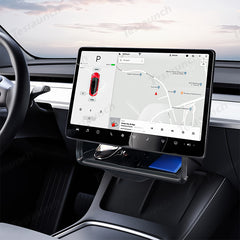 Model 3/Y Gizli Katlanabilir Merkezi Kontrol Ekranı Alt Saklama Kutusu Tesla (2024'e uygun) Model 3 Yayla)