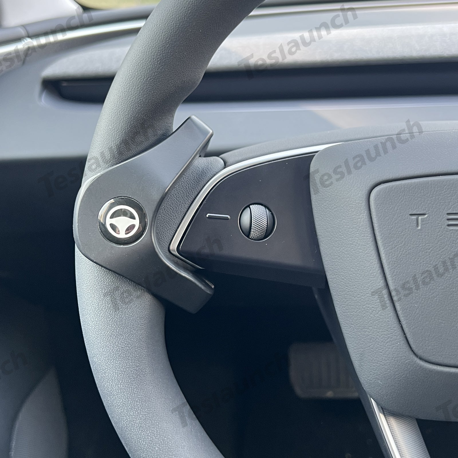 Tesla Magnetic Autopilot Nag Reduction Device for 2024+ Model 3 Highland - AP PAPA Magnetic Autopilot Buddy, Steering Wheel Counter Weight