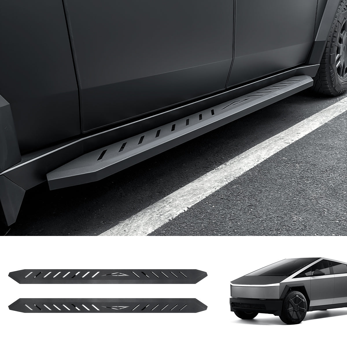 Tesla Cybertruck Running Boards Side Steps - Exterior Brackets Nerf Bars - T-Launch