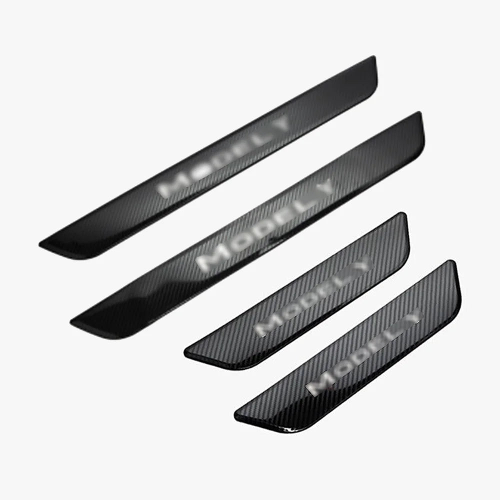 Tesla Model Y Door Sill Covers Vinyl Wrap Protector (2020-2023) - T-Launch