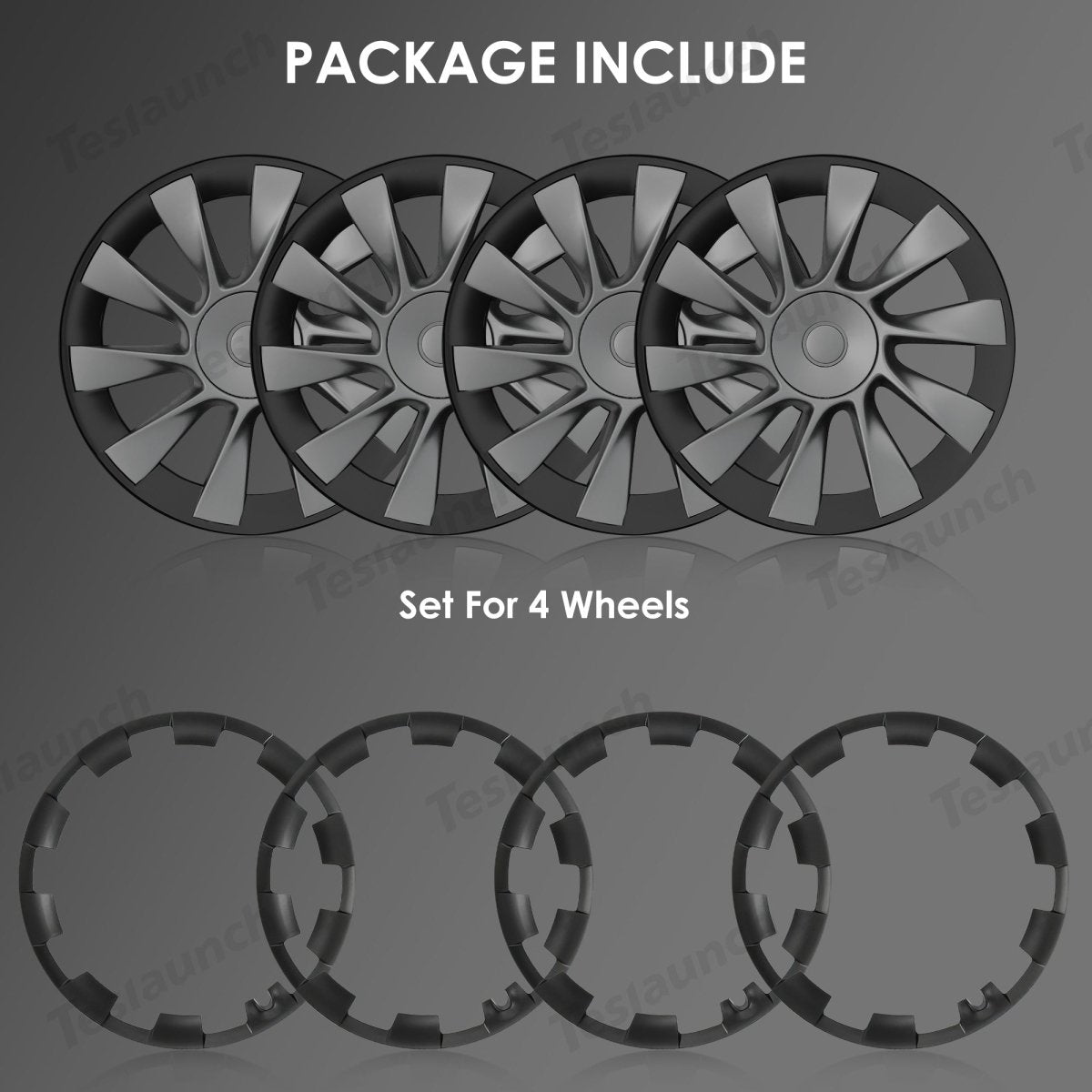Tesla Model Y Rim Protector for 20" Induction & 21" Uberturbine Wheels - T-Launch