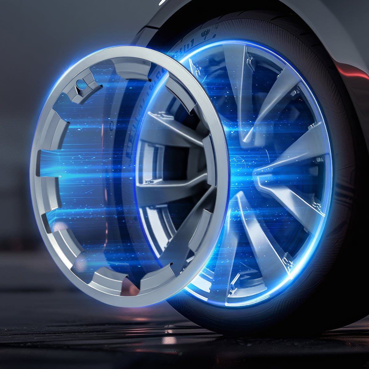 Tesla Model Y Rim Protector for 20" Induction & 21" Uberturbine Wheels - T-Launch