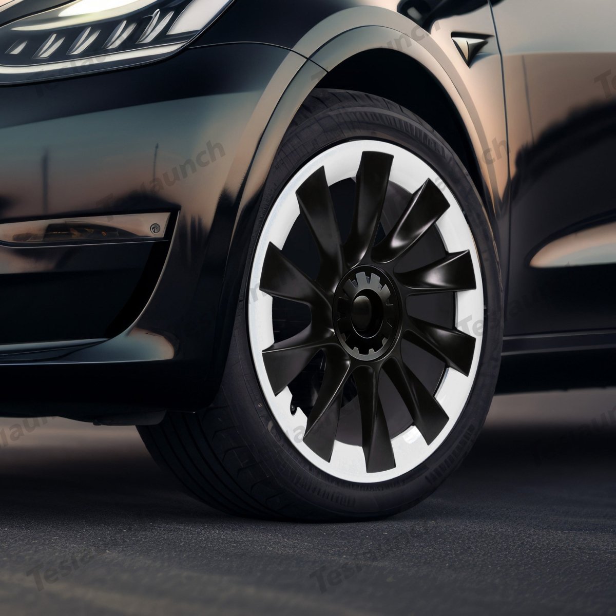Tesla Model Y Rim Protector for 20" Induction & 21" Uberturbine Wheels - T-Launch