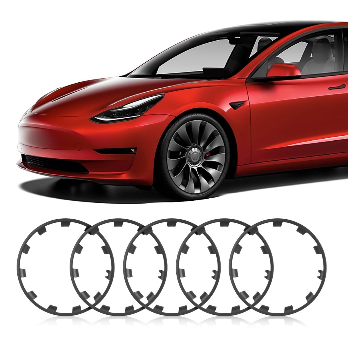 Tesla Model Y Rim Protector for 20" Induction & 21" Uberturbine Wheels - T-Launch