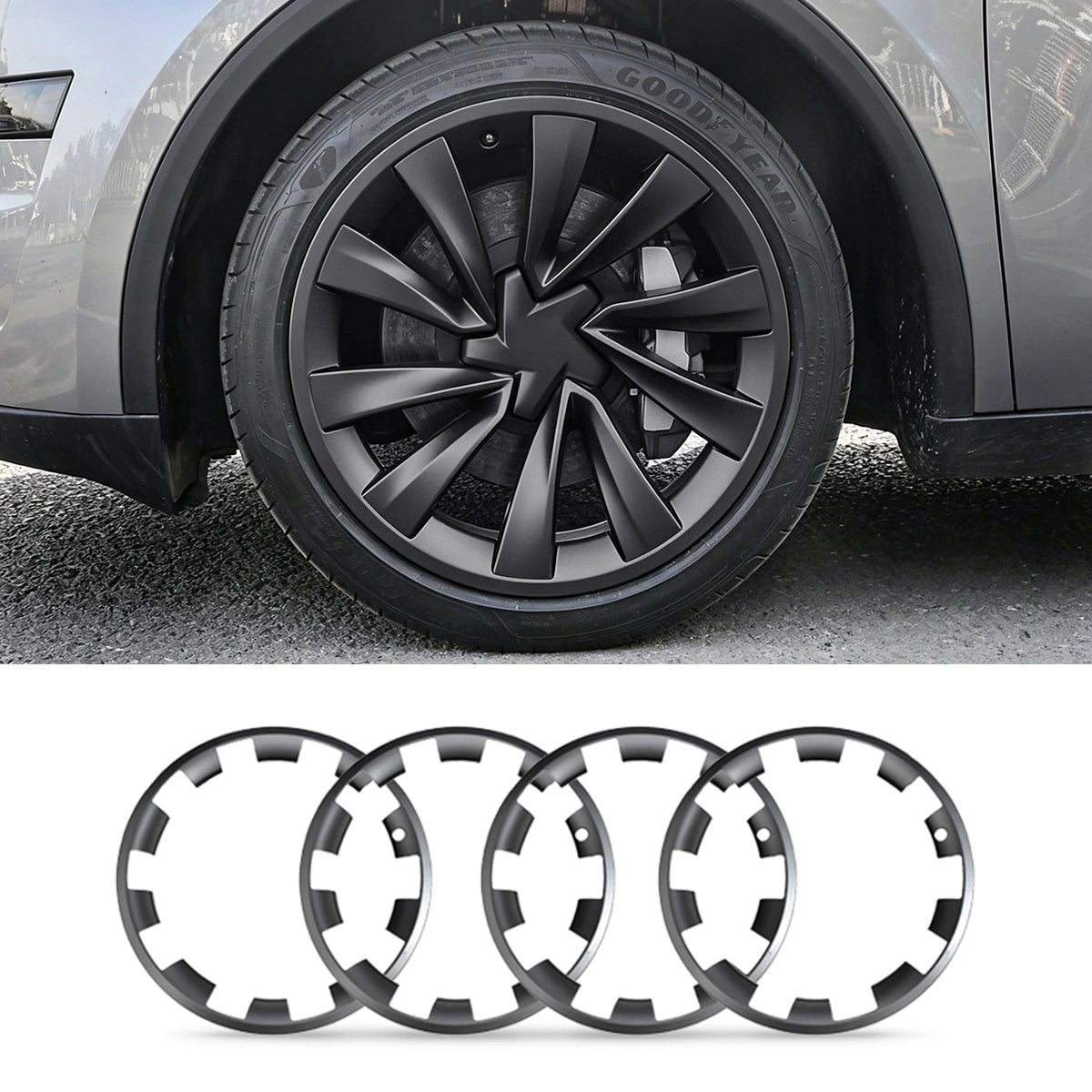 Tesla Model Y Rim Protector for 20" Induction & 21" Uberturbine Wheels - T-Launch