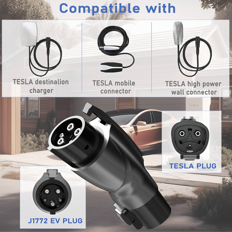 Tesla to J1772 Adapter for Tesla Model 3/Y/S/X/Cybertruck - T-Launch