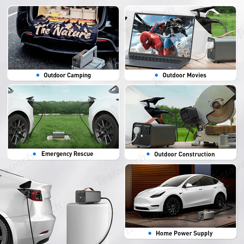 Tesla V2L Adapter & Discharge Device for Model 3/Y/S/X （European Version） - T-Launch